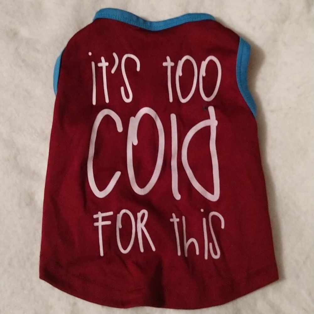 3 For $12 Sale! Cold Weather Dog Shirt